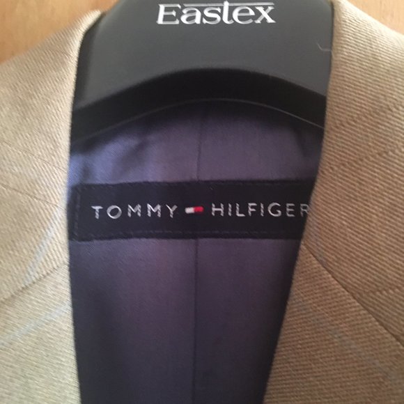 Used Tommy Hilfiger Mens Blazer Biege Size 38 - Picture 4 of 9